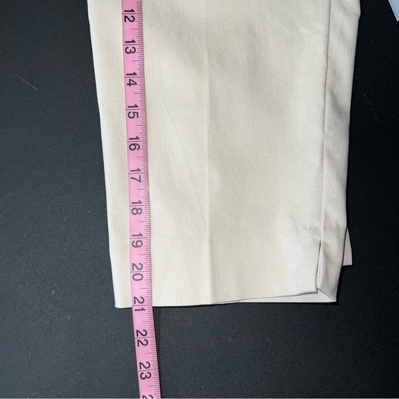 Talbots Pants Women Size 16 Petite Chatham Crop Capri Beige Tan Khaki B4 - Picture 5 of 12